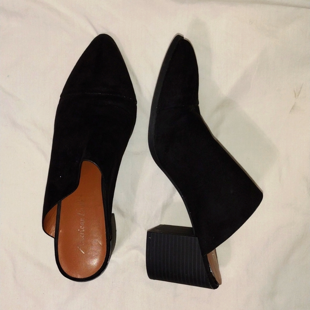 American Eagle Black Covered Heels